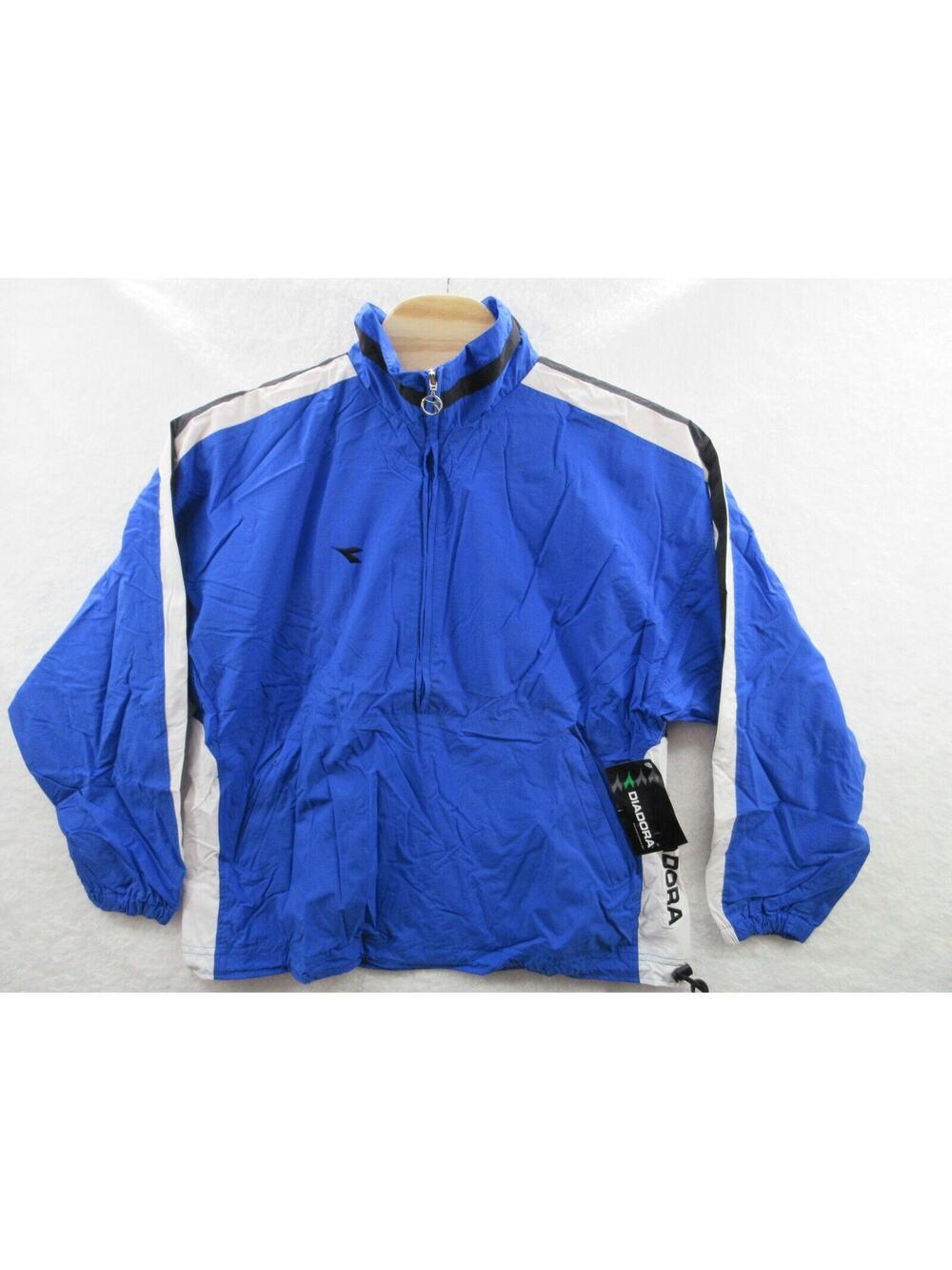 Y2K NWT DIADORA Canova Soccer Men's Large Nylon Pullover Jacket